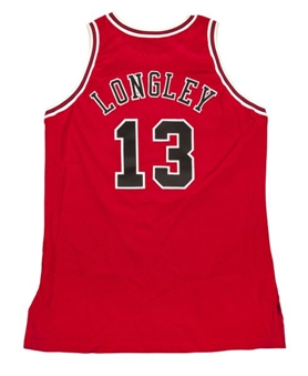 1994-95 Luc Longley Chicago Bulls Game Worn Road Jersey